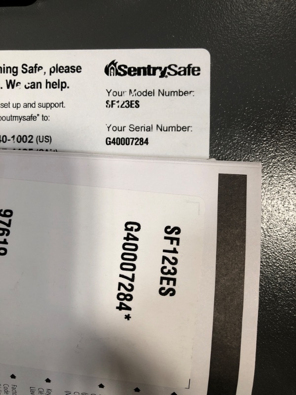 Photo 4 of (DENTED)
SentrySafe SF123ES Fireproof Safe with Digital Keypad 1.23 Cubic Feet, Black
