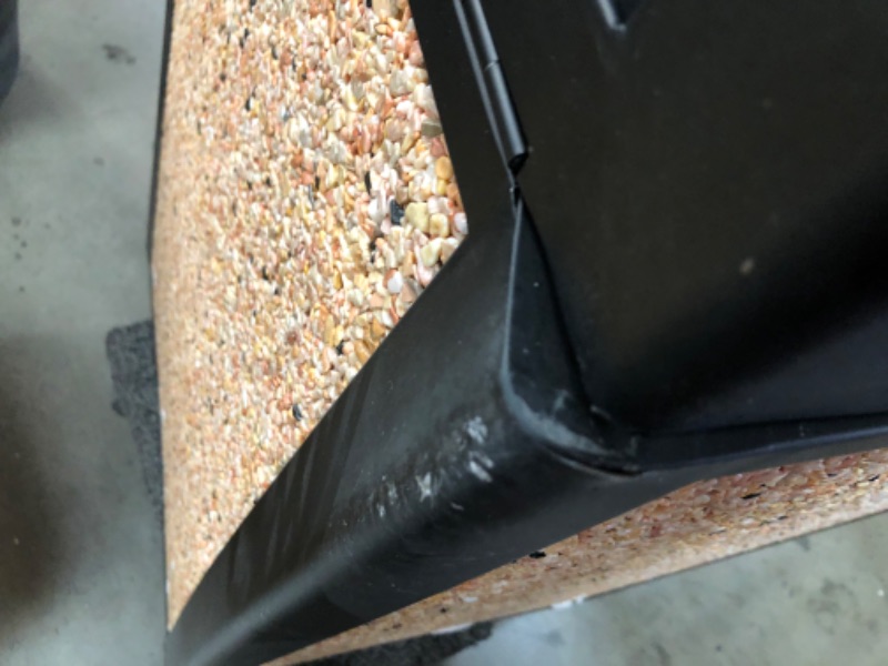 Photo 3 of (DENTED TOP; LID DOES NOT SIT FLUSH W/BASE; LID INCAPABLE OF FULL RETRACTION; DENTED EDGE; MISSING KEY)
Alpine Industries Rugged 40-Gallon All-Weather Outdoor Recycle Bin Trash Can Container (Without Ash Tray, Stone Panels)
