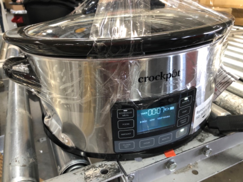 Photo 2 of (MAJOR DENTS)
Crock-Pot SCCPVP600-S Smart-Pot 6-Quart Slow Cooker, Brushed Stainless Steel, 6 Qt, Stainless
