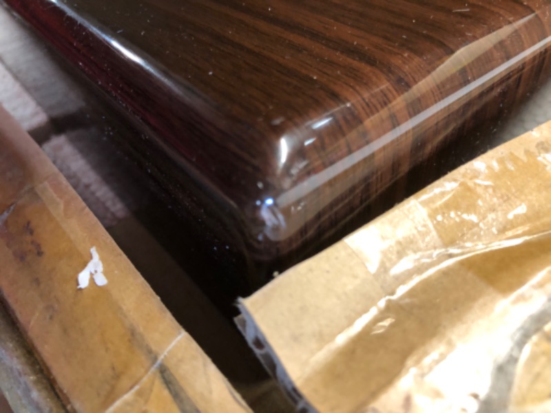 Photo 6 of (DAMAGED CORNERS/EDGES; SCRATCHED SURFACES)
Flash Furniture 30" X 60" Rectangular High-Gloss Walnut Resin Table Top with 2" Thick Edge
