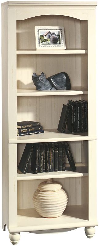 Photo 1 of (MISSING HARDWARE; DAMAGED EDGES/CORNER)
Sauder Harbor View Library, Antiqued White finish
