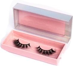 Photo 1 of (STOCK PIC INACCURATELY REFLECST ACTUAL PRODUCT) pink box for eyelashes with square inserts