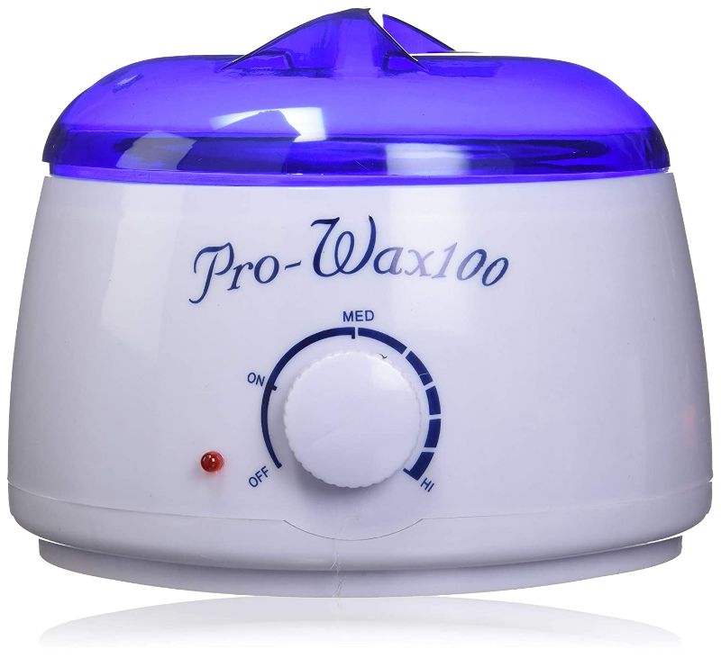 Photo 1 of PRO-WAX 100 Hot Wax Heater/Warmer Salon Spa Beauty Equipment for Hard Strip Waxing & beats 400ML, White
