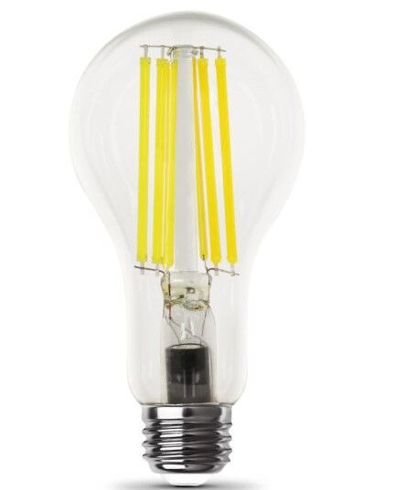 Photo 1 of 150-Watt Equivalent Bright White A21 Filament LED Light Bulb- 2PACK 
