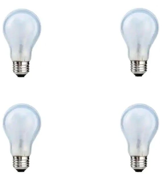 Photo 1 of 100-Watt Equivalent A19 Dimmable Eco-Incandescent Light Bulb Soft White (4-Pack) 5PACK 
