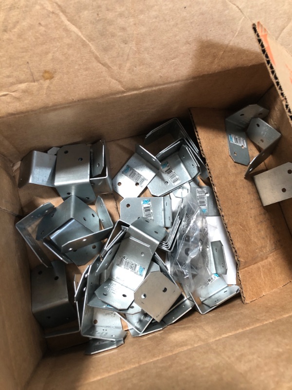 Photo 1 of 2 in. x 1-1/2 in. x 1-3/8 in. ZMAX Galvanized Angle Pack of 43
