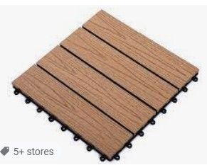 Photo 1 of 
(NOT A COMPLETE SET) 1x1 interlocking wooden tiles, 15 total