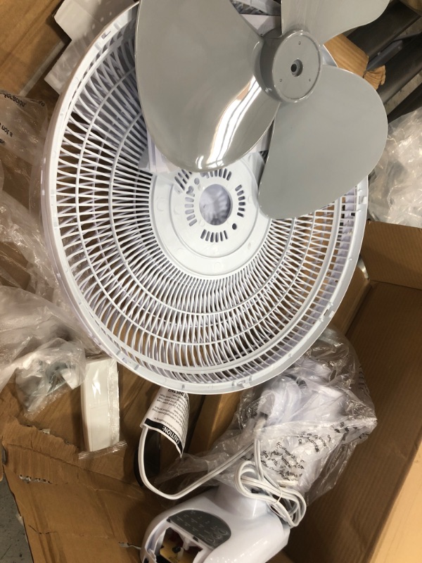Photo 1 of (DAMAGED BOTTOM; MISSING COMPONENT)
16 in. Oscillating Wall Mount Fan with Remote

