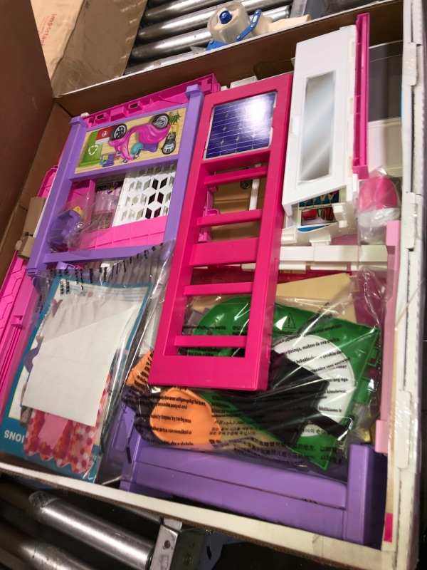 Photo 2 of Barbie Dreamhouse Dollhouse with Wheelchair Accessible Elevator, Pool, Slide and 70 Accessories Including Furniture and Household Items