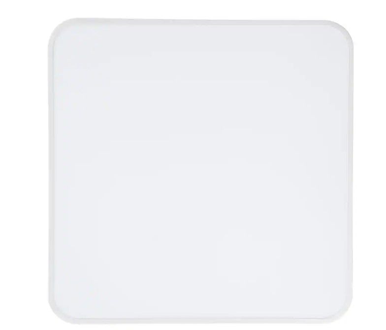 Photo 1 of 15.75 in. 24-Watt White Acrylic Mask LED Flush Mount Ultra-Thin Ceiling Light Square (1-Pack)