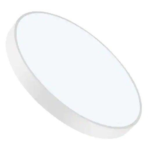 Photo 1 of 15.75 in. 1-Light White LED Ultra-Thin Ceiling Light Semi-Flush Mount (1-Pack)
