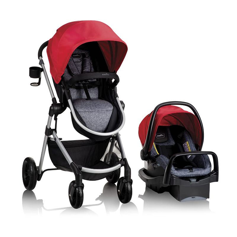 Photo 1 of STOCK PHOTO NOT SAME COLOR Evenflo Pivot Modular Travel System with SafeMax Car Seat
