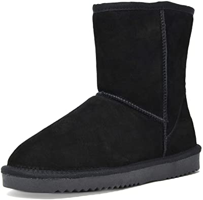 Photo 1 of DREAM PAIRS Women's Shorty-New Mid Calf Winter Snow Boots, Black, Size 7