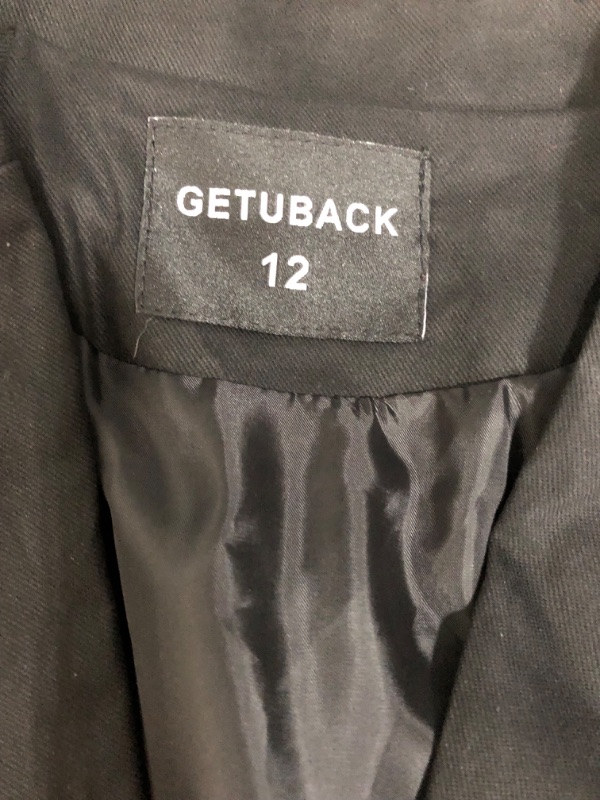 Photo 3 of GETUBACK Boys' Fashion Blazers Casual Jackets, Black, Size 12