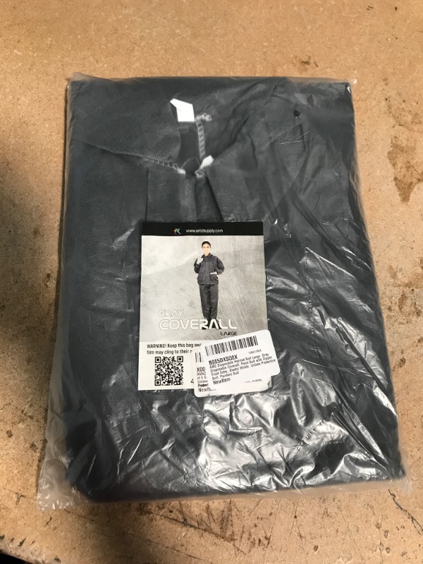 Photo 2 of AMZ 50 gsm Polypropylene Disposable Coveralls, Large