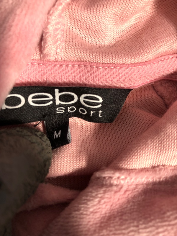 Photo 2 of bebe Sport Hooded Sweatshirt, Pink Velvet, Size Medium