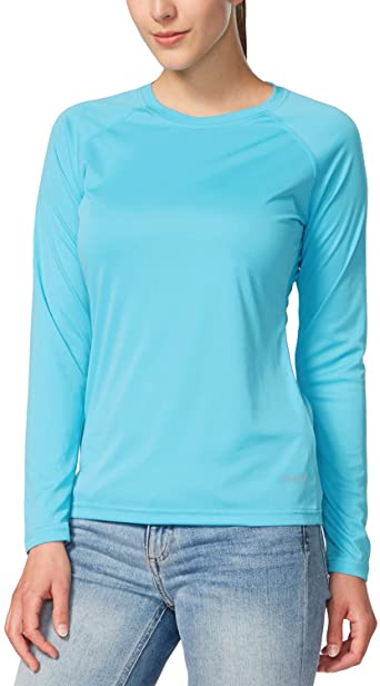 Photo 1 of BALEAF Women's Long Sleeve Shirts UPF 50+ Sun Protection SPF Quick Dry Lightweight T-Shirt Outdoor Hiking Runing Fishing, Size US Large