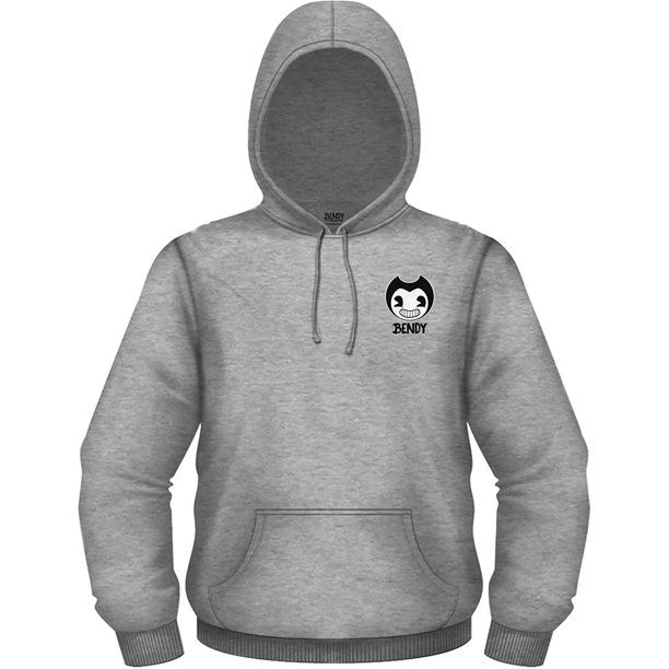 Photo 1 of Bendy and the Ink Machine Hoodie - Official Bendy Sweatshirt - Black and White Bendy Boys Hoody, Size Large