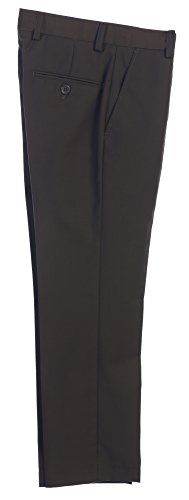 Photo 1 of Gioberti Boys Flat Front Dress Pants, Olive, 5 Size