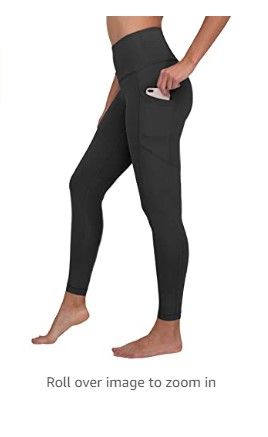 Photo 1 of 90 Degree by Reflex PW74542 Womens Performance Activewear Power Flex Yoga Pants Black Leggings size m
