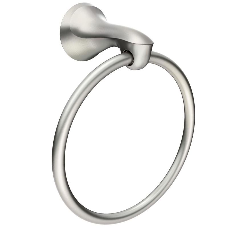 Photo 1 of Darcy Towel Ring with Press and Mark in Brushed Nickel