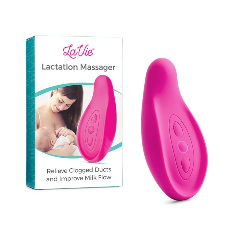 Photo 1 of LaVie Lactation Massager for Breastfeeding, Nursing, Pumping, Support for Clogged Ducts, Mastitis, Engorgement, Milk Flow (Rose Color)
