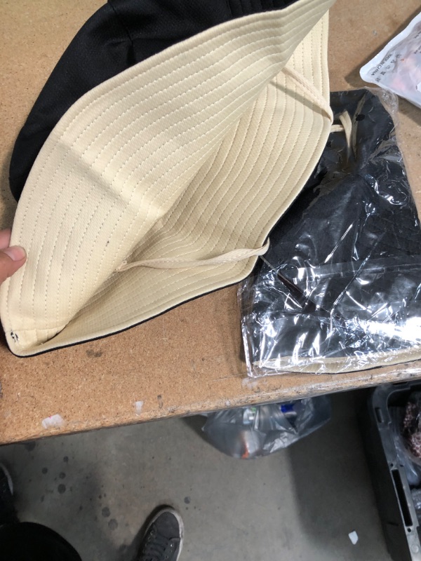 Photo 2 of 2 PACK **SUN HAT BREATHABLE BLACK AND BEIGE