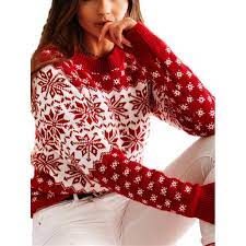 Photo 1 of Christmas Snowflake Crew Neck Holiday Sweater SIZE M
