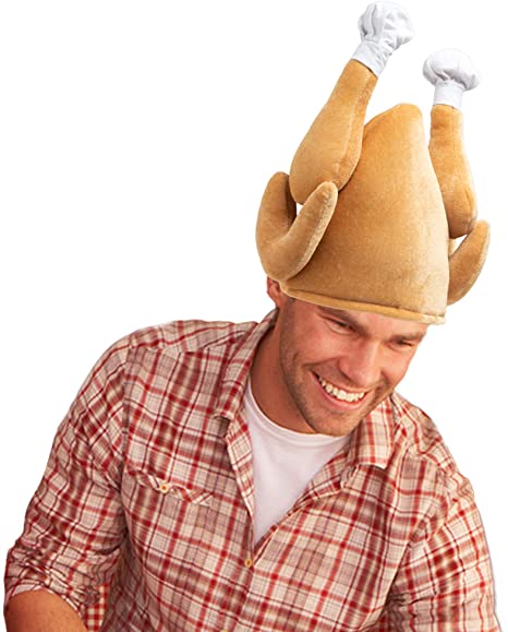 Photo 1 of 2 PACK**Simply Genius Plush Turkey Hats for Thanksgiving, Turkey Trot, Pilgrim Costume, Halloween Costume, Beige
