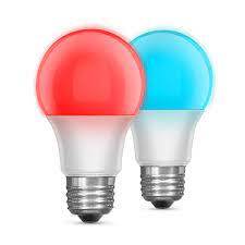 Photo 1 of 2 5-Watt Equivalent A19 Medium E26 Base Color Changing Party Bulb Party LED Light Bulb with Remote (2-Pack)
