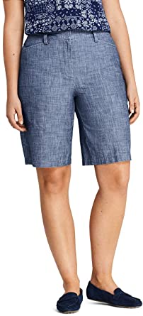 Photo 1 of Lands' End Women's Mid Rise 10" Chino Bermuda Shorts- SIZE 14
