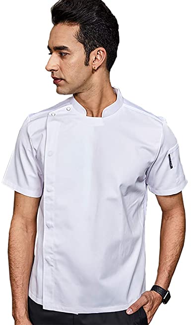 Photo 1 of  Lightweight Chef Coat Short Sleeve Chef Jacket 2021 Summer New