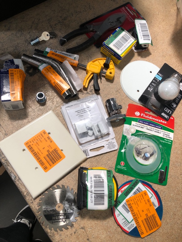 Photo 1 of  *** SOLD AS IS*** NO RETURNS***BUNDLE OF ASSORTED HOME REPAIR, HARDWARE ITEMS
