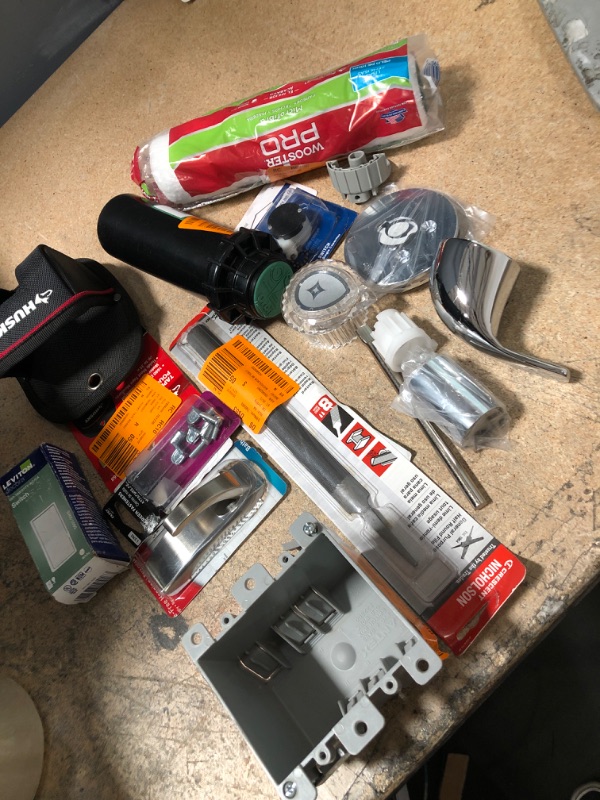 Photo 1 of  *** SOLD AS IS*** NO RETURNS***BUNDLE OF ASSORTED HOME REPAIR, HARDWARE,PLUMBING ITEMS
