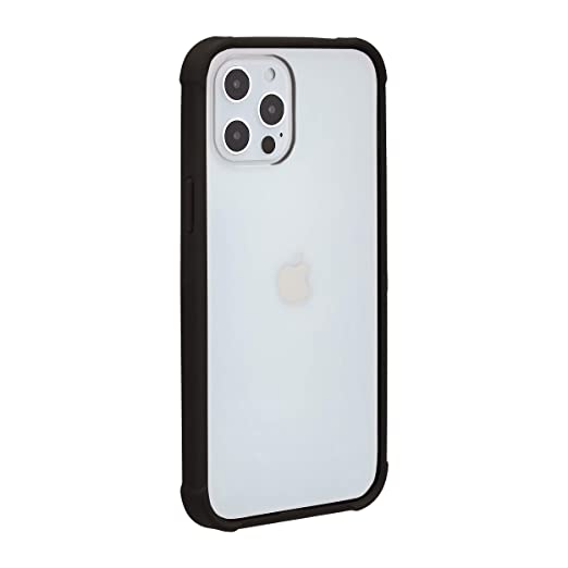 Photo 1 of 2PCKS Amazon Basics Shockproof and Protective iPhone Case for iPhone 12 Pro Max - Clear and Black
