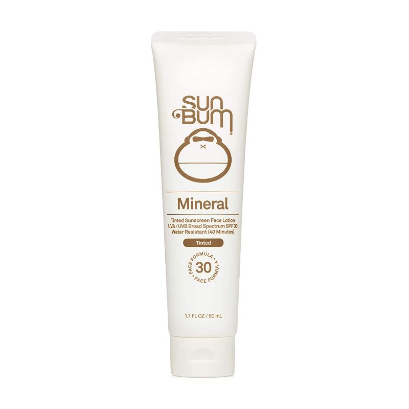 Photo 1 of **EXPIRES 04/2022** Sun Bum Mineral SPF 30 Tinted Sunscreen Face Lotion | Vegan and Reef Friendly (Octinoxate & Oxybenzone Free) Broad Spectrum Natural Sunscreen with UVA/UVB Protection | 1.7 oz
