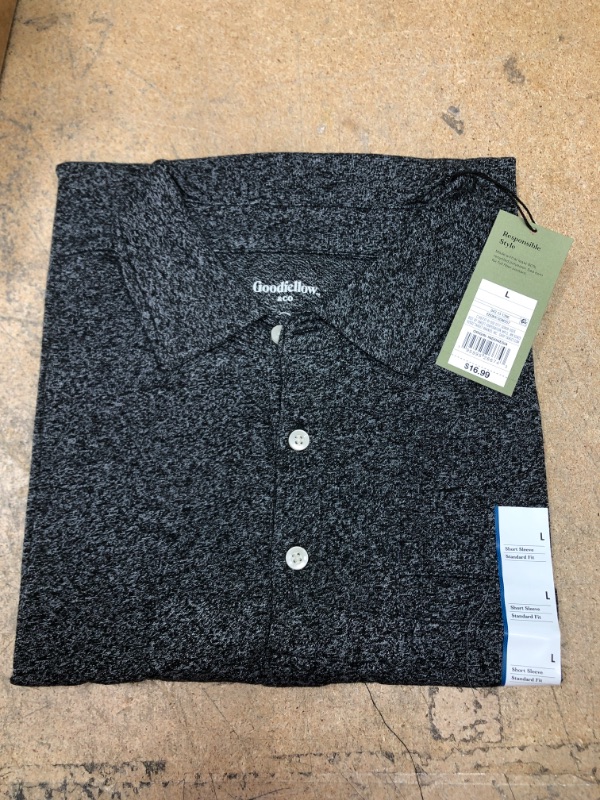 Photo 1 of Men's Short Sleeve Must Have Polo Shirt - Goodfellow & Co™ (SIZE L)

