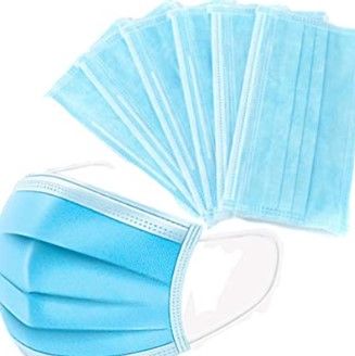 Photo 1 of 2 Pack
50Pcs Disposable Filter Mask -Laye Face Masks Blue 