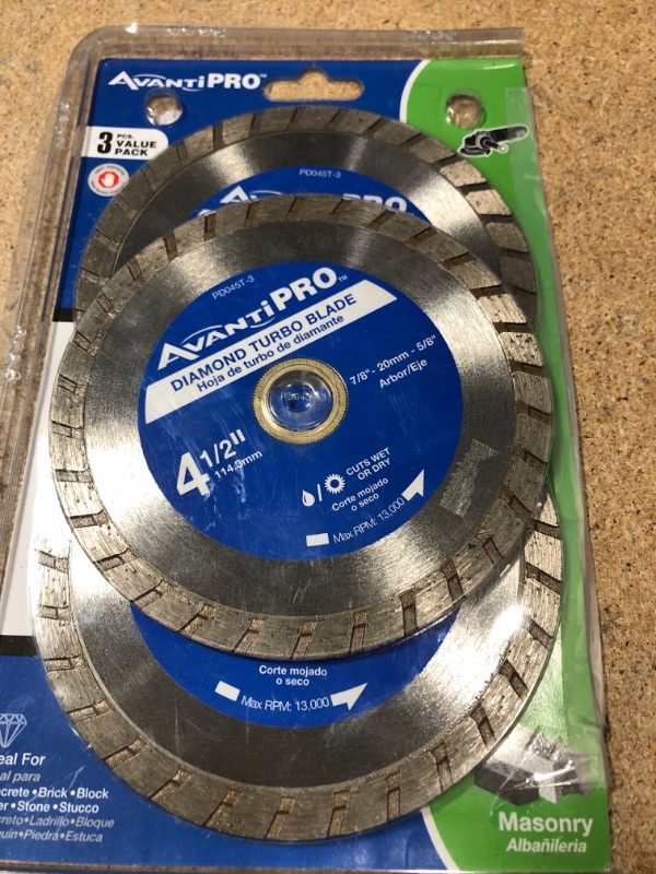 Photo 2 of 4.5 in. Turbo Diamond Blade (3-Pack)
