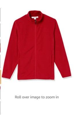 Photo 1 of Amazon Essentials Men's Full-Zip Polar Fleece Jacket SIZE XL
