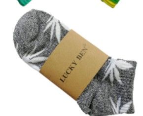 Photo 1 of 5 Pairs Unisex Marijuana Weed Leaf Boat Warm Cotton Socks 