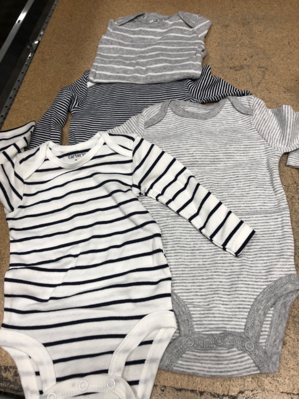 Photo 2 of Carter's Baby Boys 4-Pack Long-Sleeve Original Bodysuits Solids 3M
