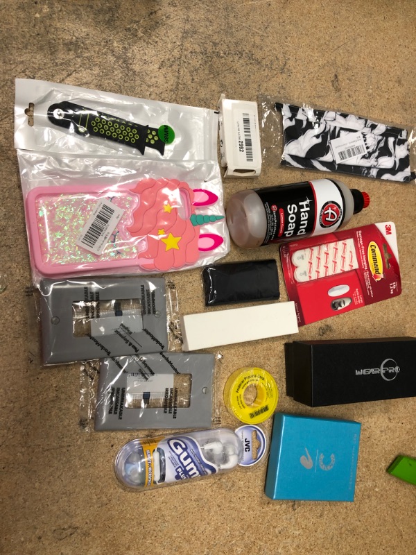 Photo 1 of **NOT REFUNDABLE** BUNDLE OF ASSORTED MISC ITEMS (IPHONE CASE, SUN GLASSES, HAND SOAP ETC..)