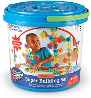 Photo 1 of Learning Resources Gears! Gears! Gears! Super Building Toy Set, STEM Toys, Construction Toys, Gears for Kids, 150 Pieces, Ages 3+
