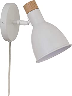 Photo 1 of Amazon Brand – Rivet Scandinavian Wall Sconce, 8"H, Matte White
