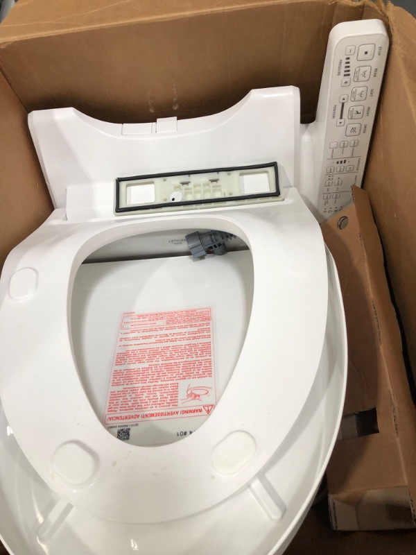 Photo 5 of TOTO SW3074#01 WASHLET C2 Electronic Bidet Toilet Seat with PREMIST and EWATER+ Wand Cleaning, Elongated, Cotton White
