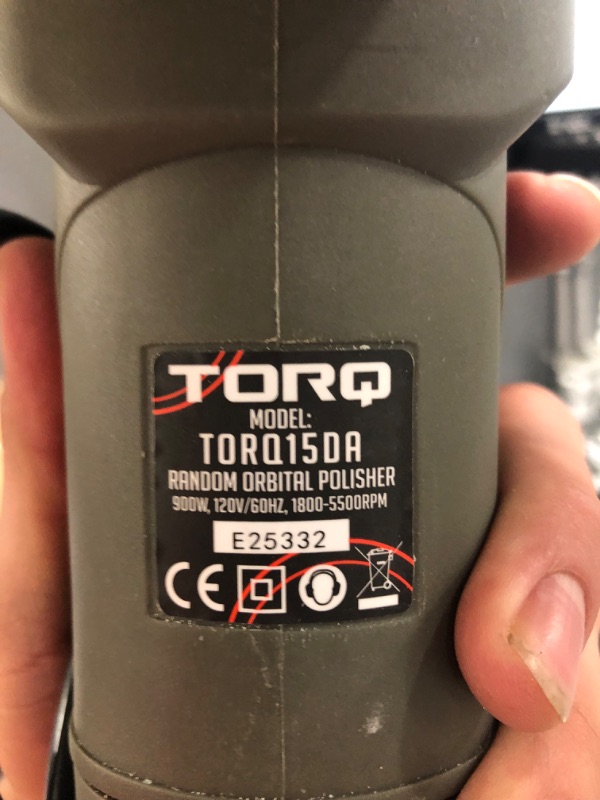 Photo 3 of Torq 15DA 15mm Long-Throw Random Orbital Polisher, (BUF505)
