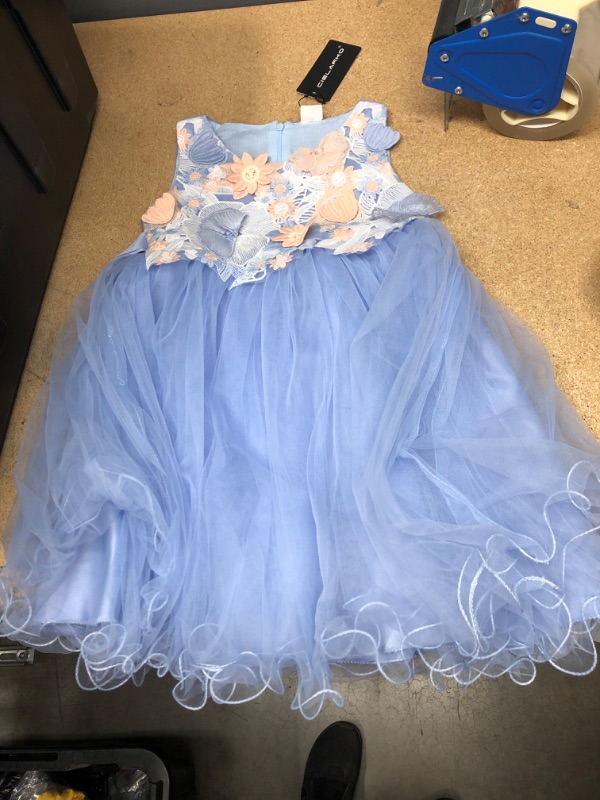 Photo 2 of Cielarko Kids Girls Flower Dress Baby Girl Butterfly Birthday Party Dresses Children Princess Fancy Ball Gown Wedding Clothes
SIZE 5T