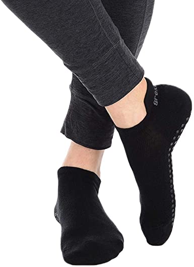 Photo 1 of Great Soles Tabbed Grip Socks for Men - Non Slip Yoga Socks for Pilates, Barre, Ballet and Everyday Wear
