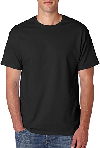 Photo 1 of Hanes Men's ComfortSoft Cotton T-Shirt, BLACK, XX-Large
